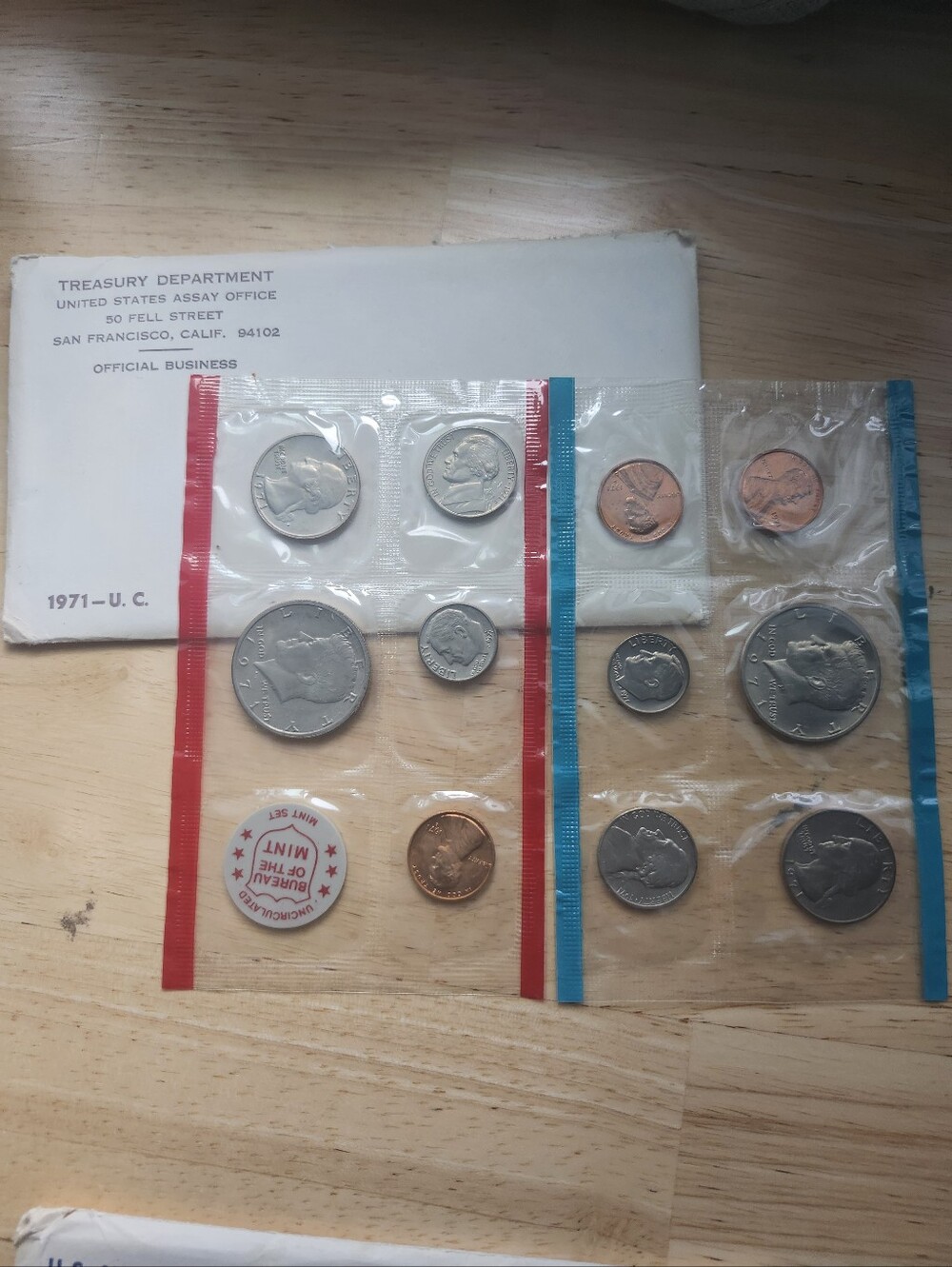 1971,72,77 And 1981 US Mint Uncirculated Coin Sets